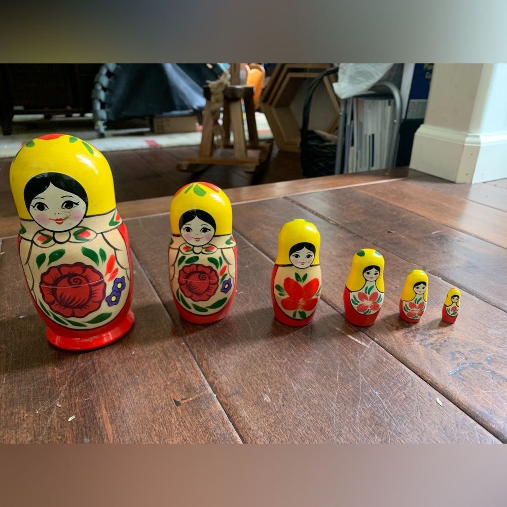 The Littlest Matryoshka Doll - golden cockerel